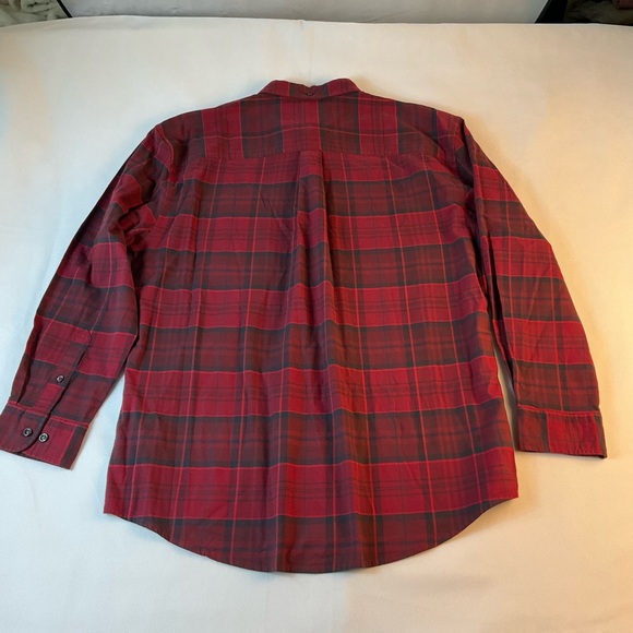 Tommy Hilfiger Men’s Brushed Twill Gingham Button Down Shirt Rouge XL MSRP $74 - Picture 7 of 10